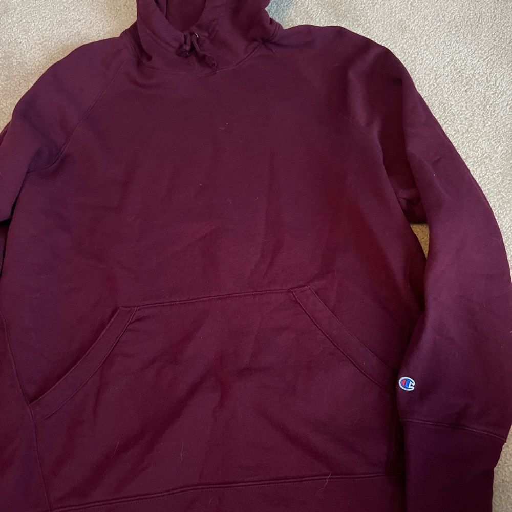 Champion Men's Maroon Hoodie